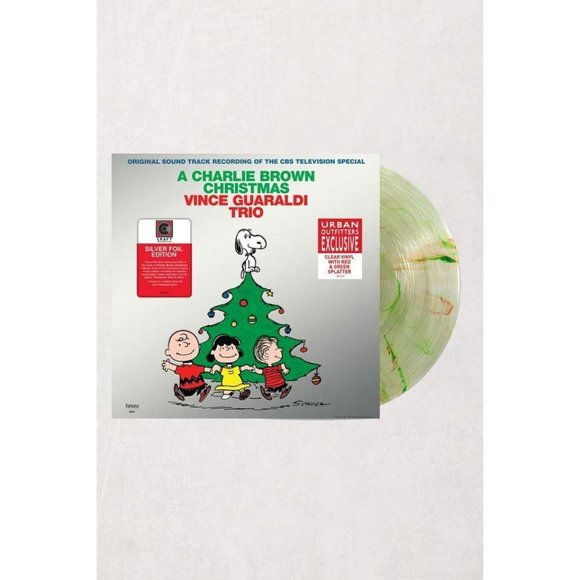 Vince Guaraldi Trio A Charlie Brown Christmas LP Clear Red Green Splatter New - Picture 1 of 3
